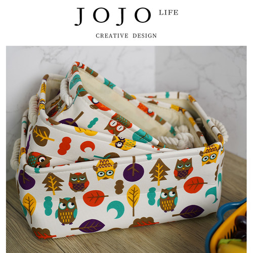 JOJO'SL.PD家用卡通玩具收纳篮