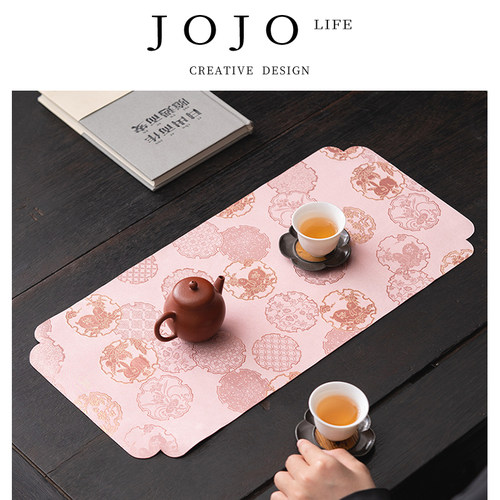 紫泉涧干泡席防水茶垫茶室茶艺