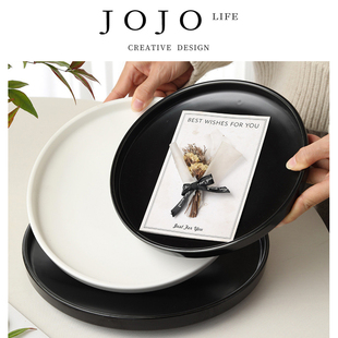 PD.Climax.北欧创意盘子陶瓷西餐盘牛排盘纯色 层递 JOJO