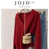 内搭打底衫 JOJO PD.Old 软乎乎毛衣女秋冬冬季 高级风 旧蔼