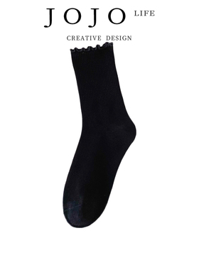 JOJO'S L. PD.grudge.袜子女堆堆袜春秋薄款纯色百搭棉袜 | 记恨