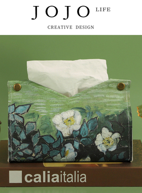 JOJO'S L. PD·Painting·纸巾盒家用客厅车载抽纸盒轻奢风丨油画