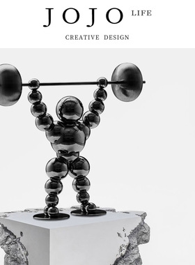 JOJO'S L.PD.Guardian.摆件电镀金属不锈钢铁艺装饰品丨力士