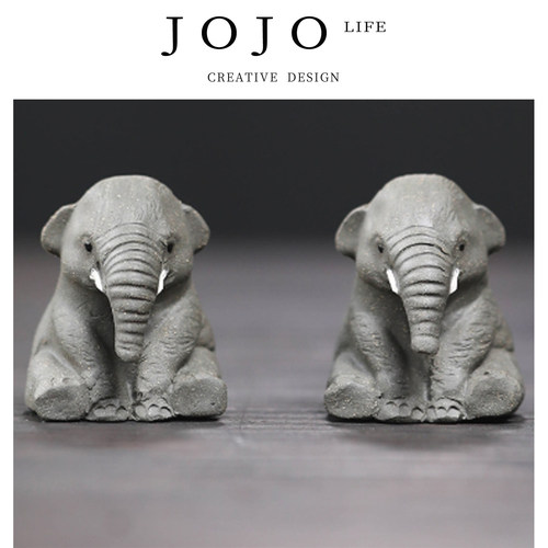 JOJO'SLIFEPD茶宠摆件大象茶具