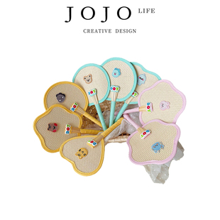 PD.Video.动物扇子手工编织蒲扇卡通扇拍照扇 录像 JOJO