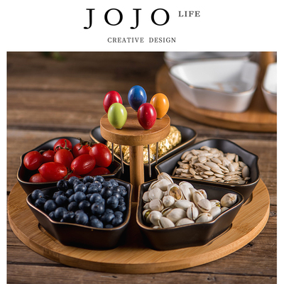 JOJO'SLIFEPD陶瓷大理石水果盘