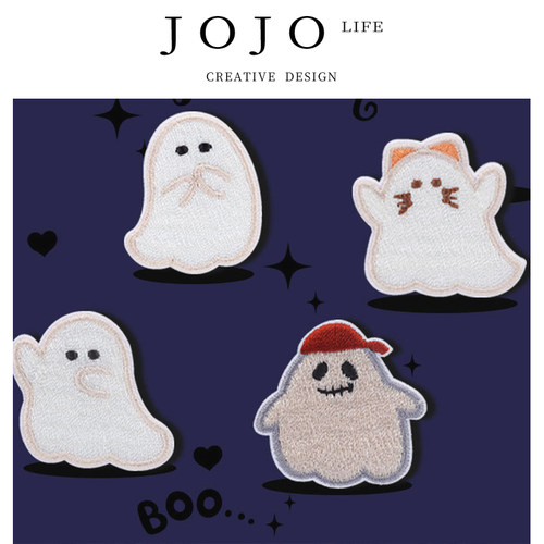 JOJO'SLIFEPD可爱小幽灵刺绣贴