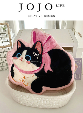 JOJO'S L. PD.Listen.猫咪擦手巾吸水易干厨房浴室可挂式 | 听宏