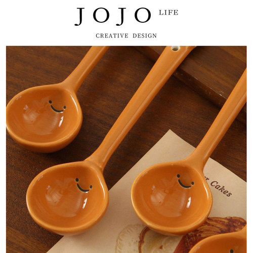 JOJO'SLIFEPD饼干面包陶瓷勺子