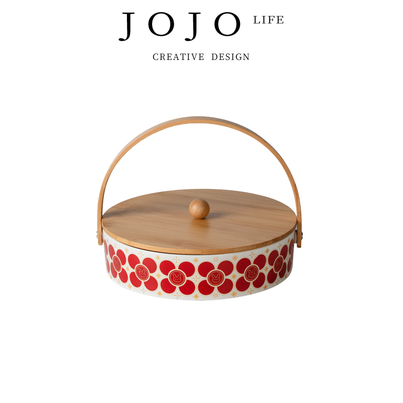 JOJO'SLIFEPD中式喜庆陶瓷果盘