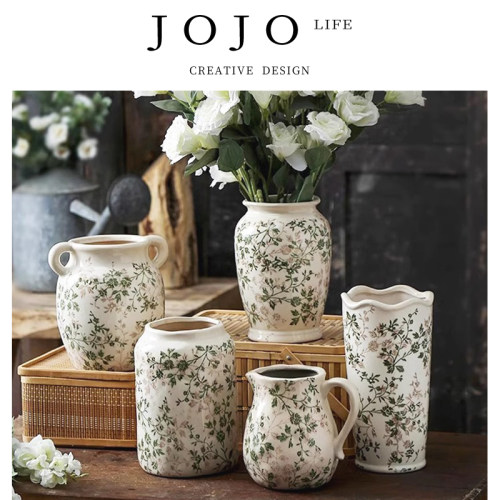 JOJO'SL.PD花瓶简约复古陶瓷