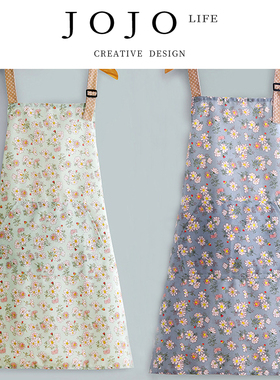 JOJO'S L.PD.Bloom.围裙家用厨房可爱时尚围腰男女丨碎花