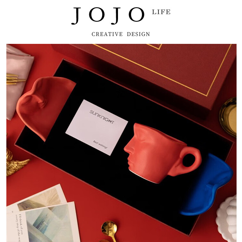 JOJO'SL.PD家用复古马克杯哑光
