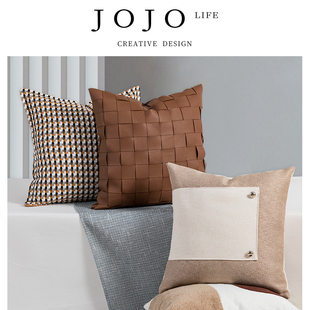 轻奢咖色系抱枕套靠垫 JOJO PD·Other·抱枕现代美式 别样