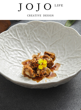 JOJO'S L. PD.topic.陶瓷白菜面碗汤碗高级感不规则沙拉碗 | 选题