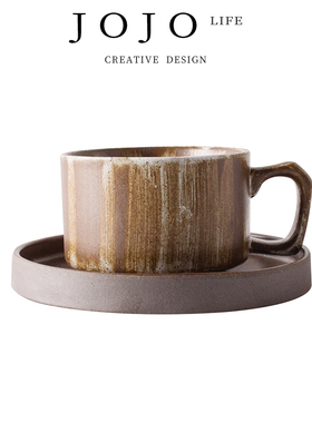 JOJO'S L. PD·Brie·杯具家用日式复古陶瓷咖啡杯碟套装 | 布里