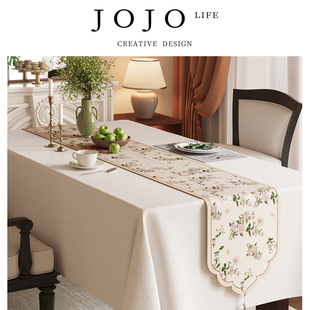 JOJO  陵如 S L. PD.Such.法式 复古桌旗轻奢高端餐桌旗布 
