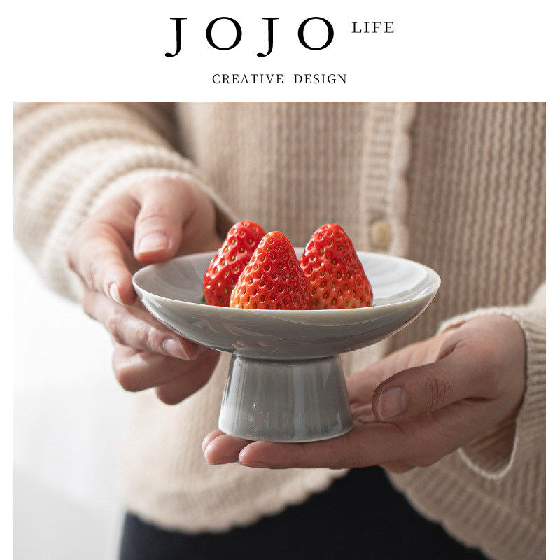 JOJO'S L. PD.紫泉涧.果盘陶瓷茶点盘高脚日式小号托盘篮 | 出会,餐饮具,果盆/果盘/果篮,淘宝优惠券,粉丝福利购,淘宝优惠卷