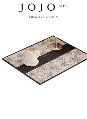 JOJO'S L. PD.Qualifications.卧室床头柜防烫轻奢风桌垫| 资历