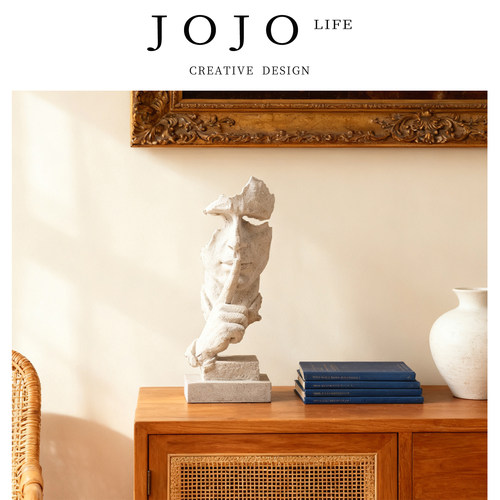 JOJO'S L. PD·Merkin·摆件家用沉默是金人物抽象工艺品 | 默金