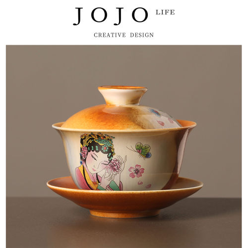 JOJO'SLIFEPD茶碗陶瓷品茗杯|