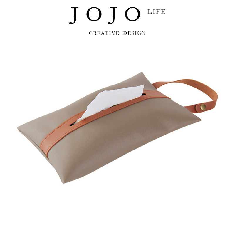 JOJO'S L. PD·Fluo·纸巾盒拼色袋车载抽挂式抽纸盒装饰高 |凡洛,收纳整理,纸巾盒,淘宝优惠券,粉丝福利购,淘宝优惠卷