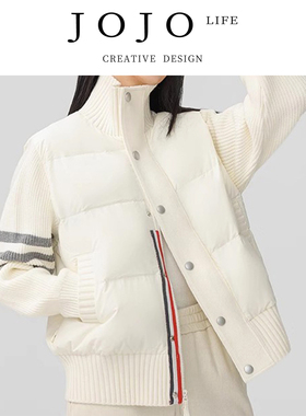 JOJO'S L. PD.pray 高端TB白鸭绒秋冬新款羽绒服女短款韩 | 刚祈