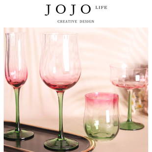 JOJO'S L. PD.nourish.红酒杯创意中古人工吹制红色渐变密 | 滋女