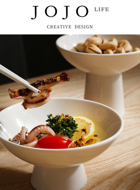 JOJO'S L. PD.Compassionate.陶瓷水果盘宫廷装菜碗高脚碗 | 恻然