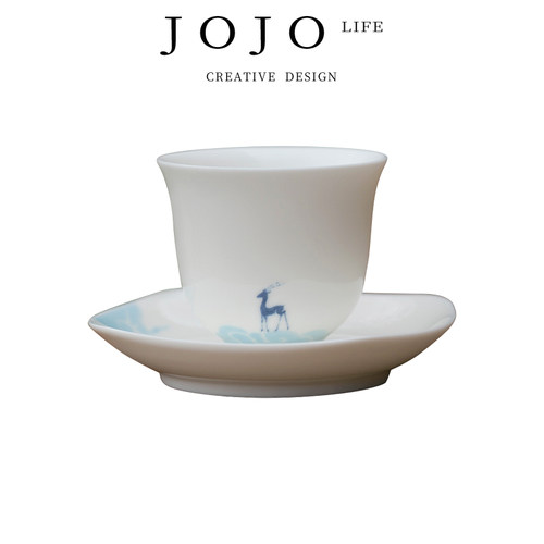 JOJO'SLIFEPD茶杯加杯碟陶瓷