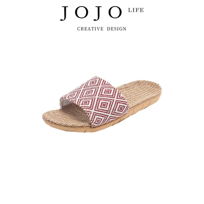 JOJO'SLIFEPD防臭亚麻凉拖鞋