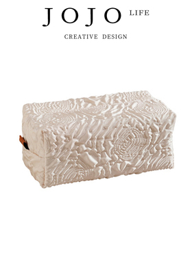 JOJO'S L. PD·texture·纸巾盒家用压花褶皱玫瑰收纳盒 | 纹理
