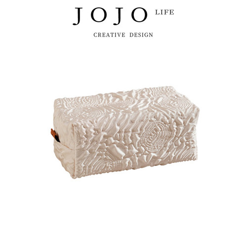 JOJO'SL.PD压花褶皱玫瑰收纳盒