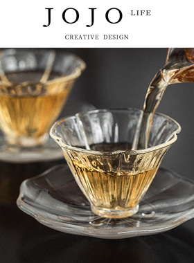 JOJO'S L. PD.ashamed.日式花瓣小茶杯子单杯专用耐热玻璃 | 蕊惭