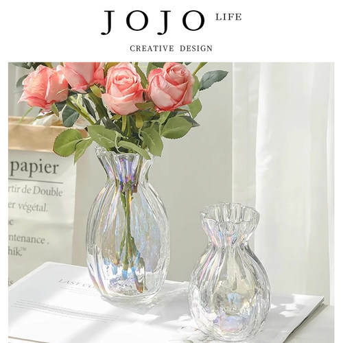 JOJO'SL.PD花瓶ins风玻璃透明