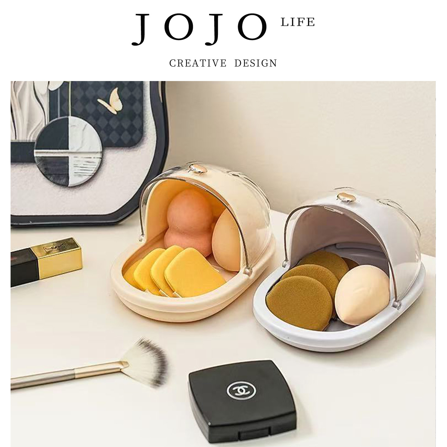 JOJO'SLIFEPD气垫粉扑收纳盒