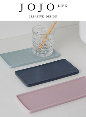 JOJO'S L. PD.Color.收纳盘浴室北欧防水霉陶瓷漱置物托盘丨出彩