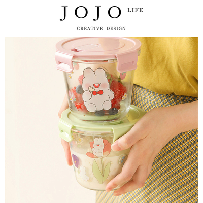 JOJO'SL.PD饭盒圆微波炉加热