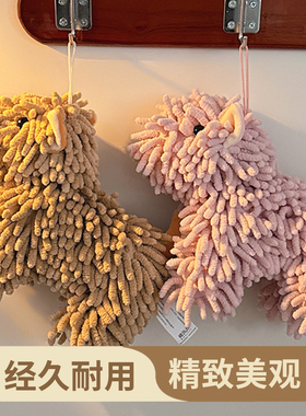 JOJO'S L. PD.杂货先生.可爱雪尼尔小狗公仔挂式擦手巾 | 苏唉