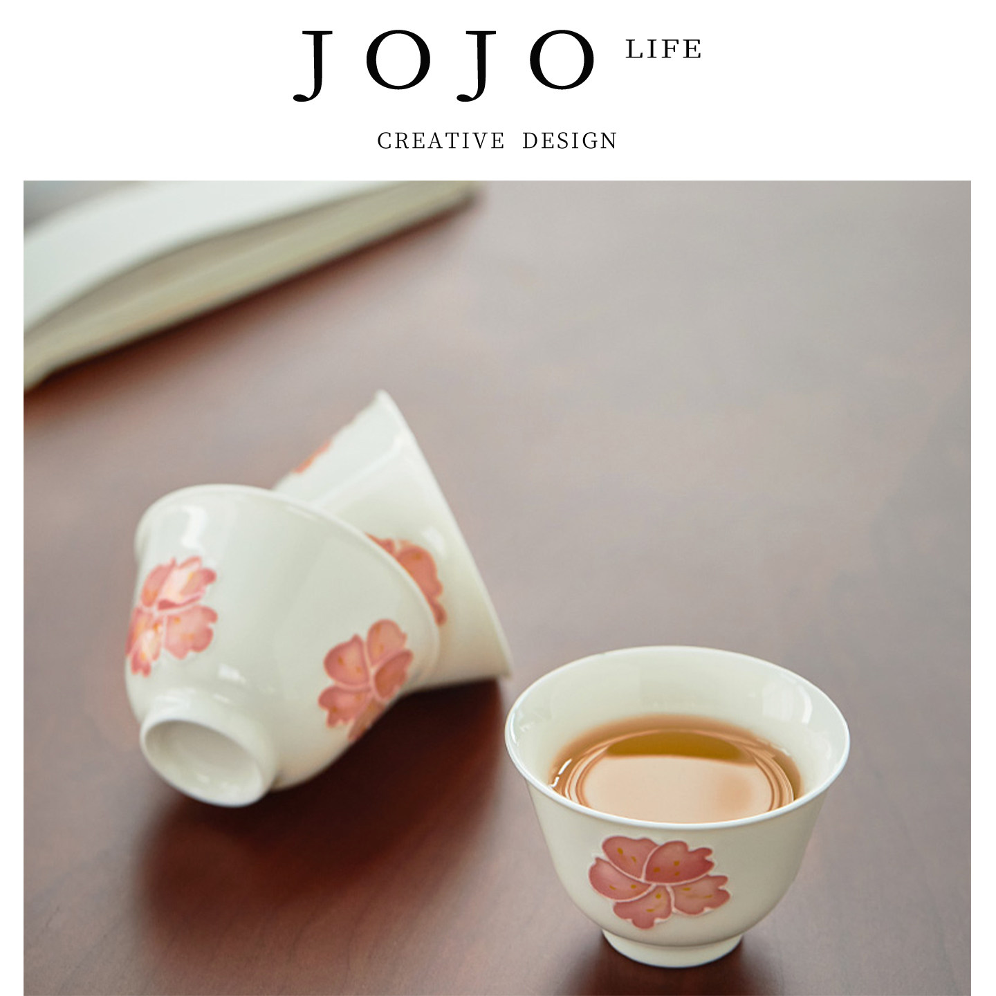 JOJO'SLIFEPD家用陶瓷茶盏茶碗