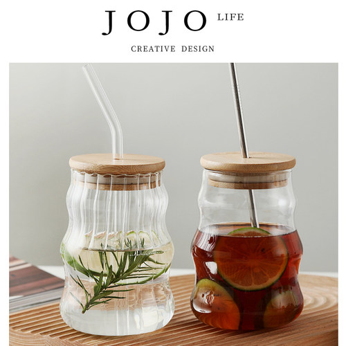 JOJO'SLIFEPD吸管玻璃杯