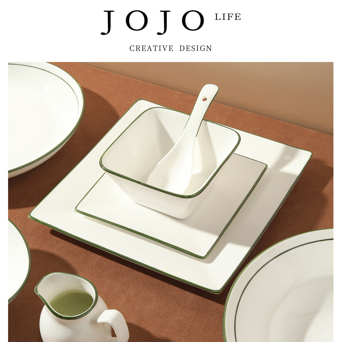 JOJO'SLIFEPD陶瓷餐具饭碗汤碗