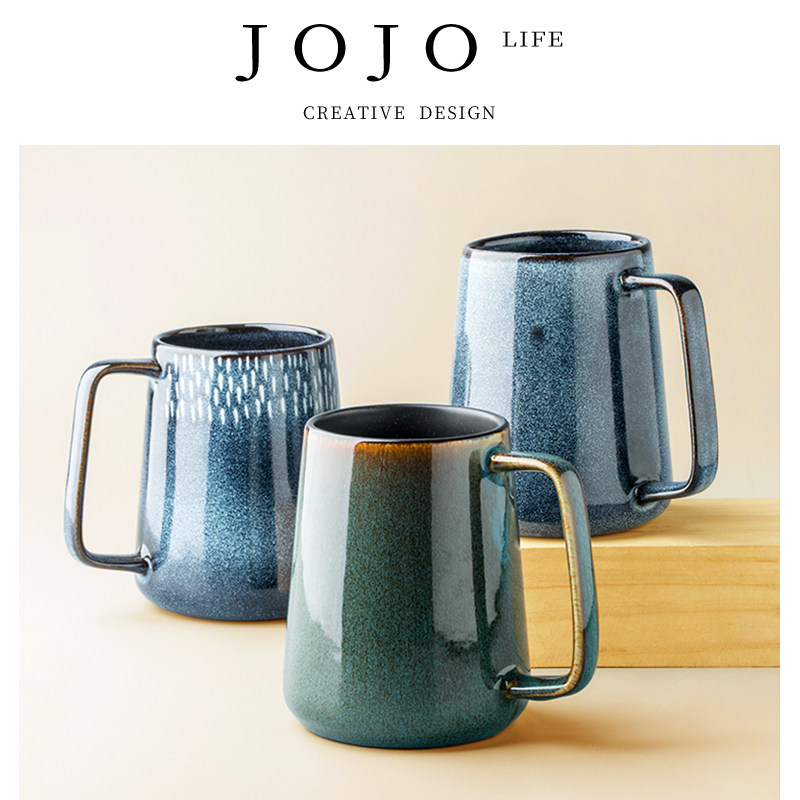 JOJO'S L. PD·star·杯具颜值马克杯复古北欧情侣搪瓷杯 | 樊星