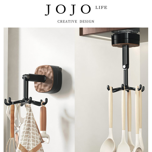 JOJO'SLIFEPD厨房旋转吸盘挂钩