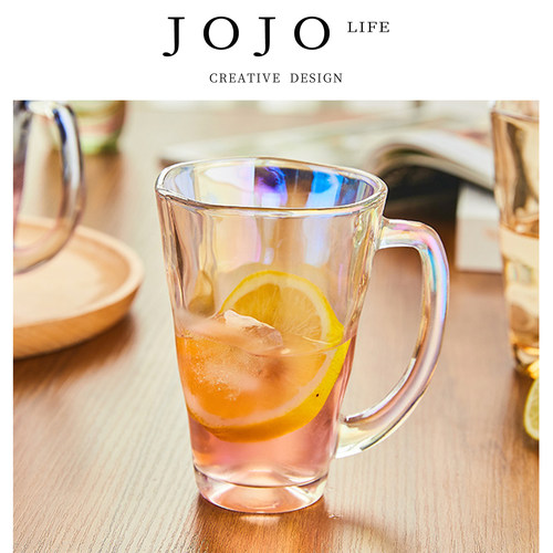 JOJO'SLIFEPD玻璃杯带把水杯