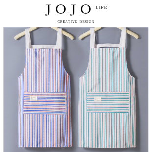 JOJO'S L. PD.Again.帆布棉麻背带围裙防油防污男女士围裙 | 又凡