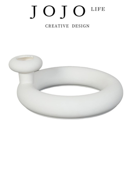 JOJO'S L. PD.Grant.烛台中古风北欧黑白色陶瓷烛台摆件 | 与狄