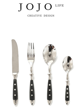 JOJO'S L. PD·Rivet·餐具家用复古不锈钢刀叉西餐餐具 | 柳钉