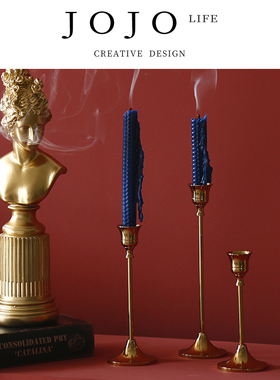 JOJO'S L. PD.Cicadas.烛台北欧创意轻奢铁艺电镀黄铜色 | 蝉羽