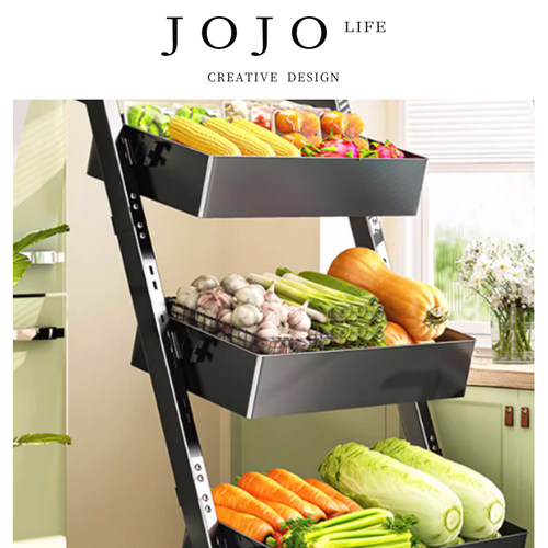 JOJO'SLIFEPD厨房菜篮子置物架
